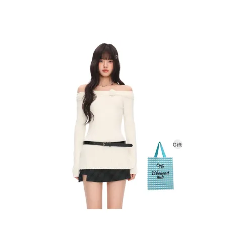 WEEKEND HUB Белый Женский Трикотаж