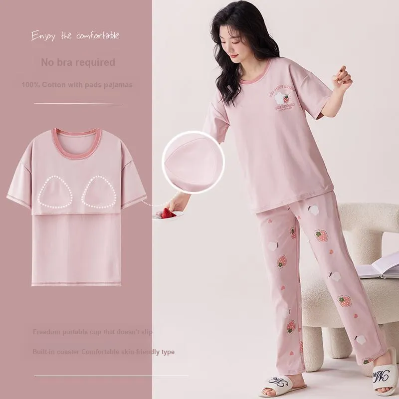 MIIOW Cool One Summer Series Pajama Set Women's Lotus Color-2
