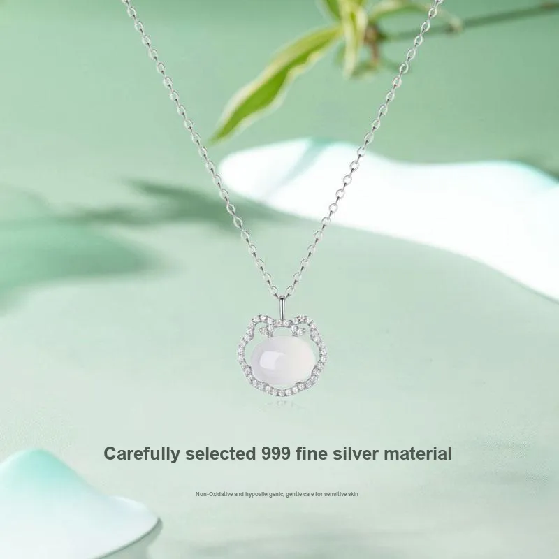 TRUE ME Chalcedony Jade Necklaces Women's-1