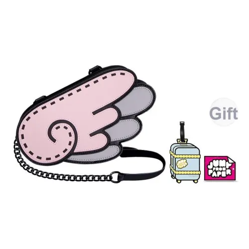 JumpFromPaper Сумка через плечо из синтетической кожи и нейлона женская розовая