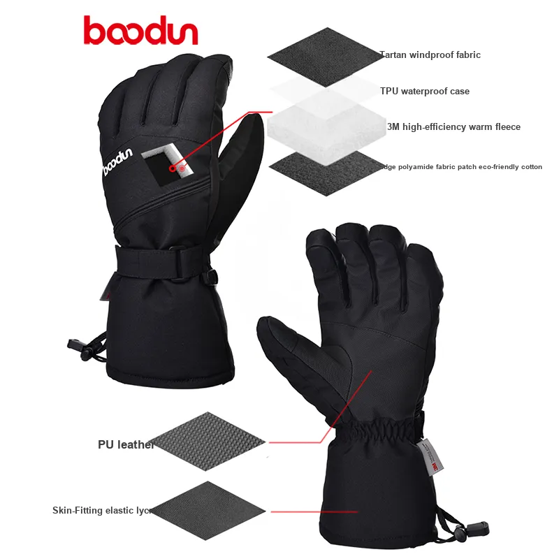 BOODUN Winter Family Skiing Gloves-19