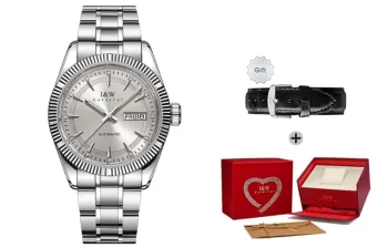 I&W CARNIVAL HWGUOJI Automatic Mechanical Movement Stainless Steel Watchband Watch Men's Watches Gray Dial