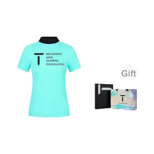 EUROPEAN TOUR Женские футболки T