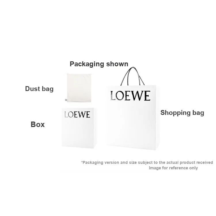 LOEWE Grain Calfskin Card Holder Men's Coal Gray-4