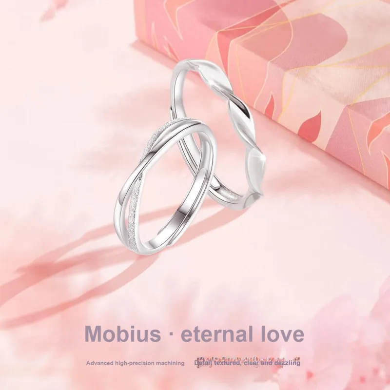 NUSQ S 999 Fine Silver Rings Unisex-7