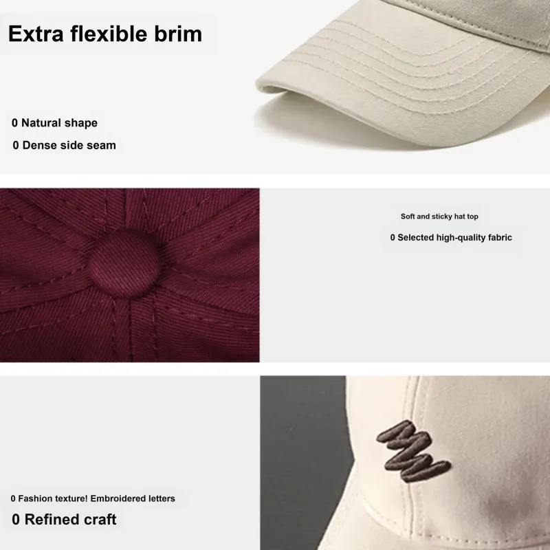 PLAN IN Cotton Baseball Caps Unisex-2