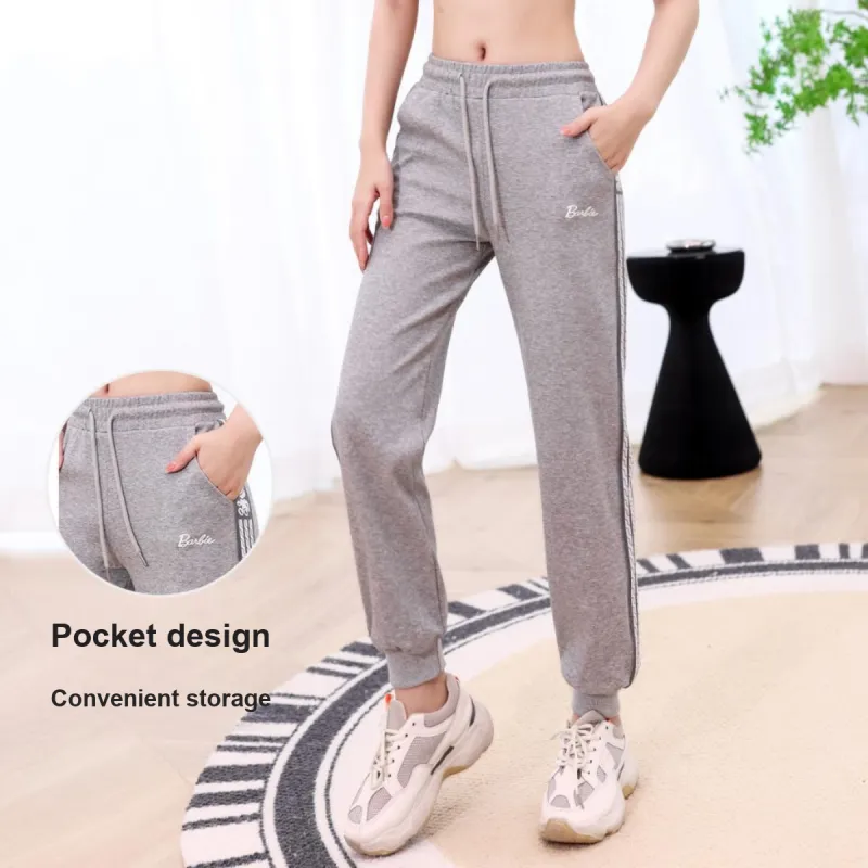 Barbie Sports Pants Women's Light Gray-1