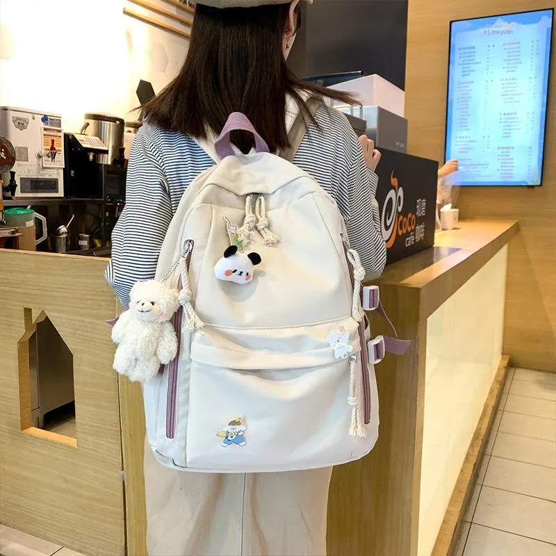 Meow In The Grass Nylon Backpack Regular Unisex Multicolor-4