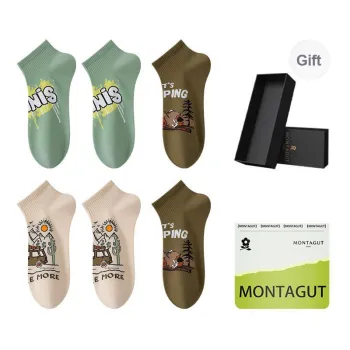 Montagut Ankle Socks Men's One Size 6 Pack