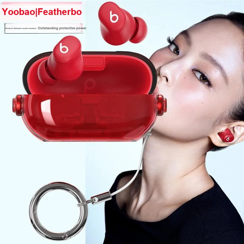 Yoobao Compatibility P MOTIVE Beats Solo Buds TPU Creative Lock Design Fully Enclosed Impact Resistant Headphone Cases-3