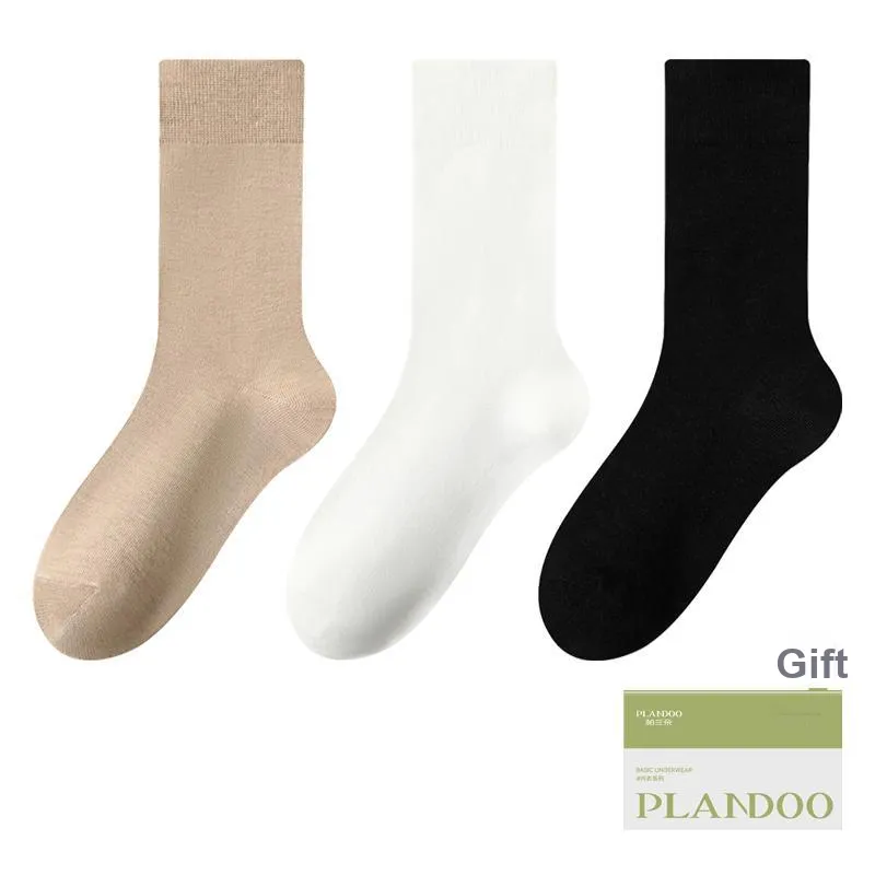 PLANDOO Mid Calf Socks Unisex Shopping Bag 3 Pack-4
