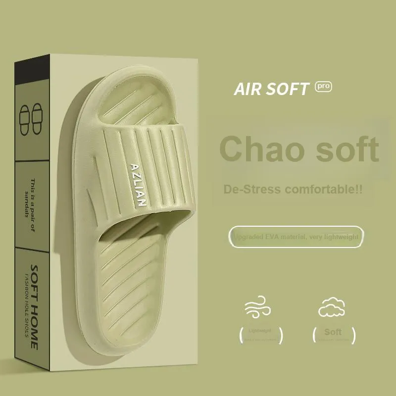 Foot Recreation Summer Squashy And Bouncy Feeling Soft Soled Indoor Bathroom Bathing Slip Resistant Home Slippers-15