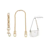 (Gold-Tone) Pig Nose Extender Chain+Decorative Chain 40cm