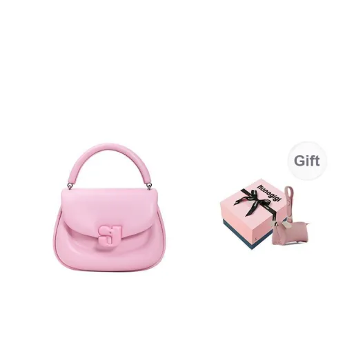 KUNOGIGI Pig Pack Series Cow Leather Gigi Bag, Saddle Bag, Handbag, Crossbody Bag Medium Size Women's Multicolor