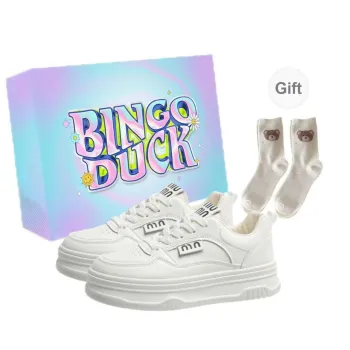 BINGO DUCK Slip Resistant Low Top Skateboard Shoes Women's