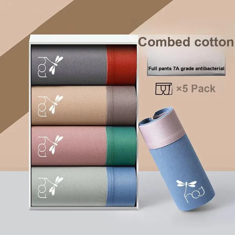RED DRAGONFLY Cotton Panties Men's 3 Pack Gift Box Set-1