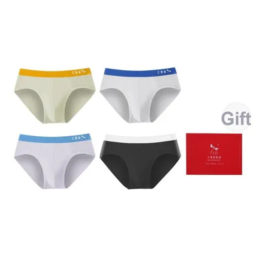 RED DRAGONFLY Хлопок Трусы Мужские 4 Пачки Подарочный Набор