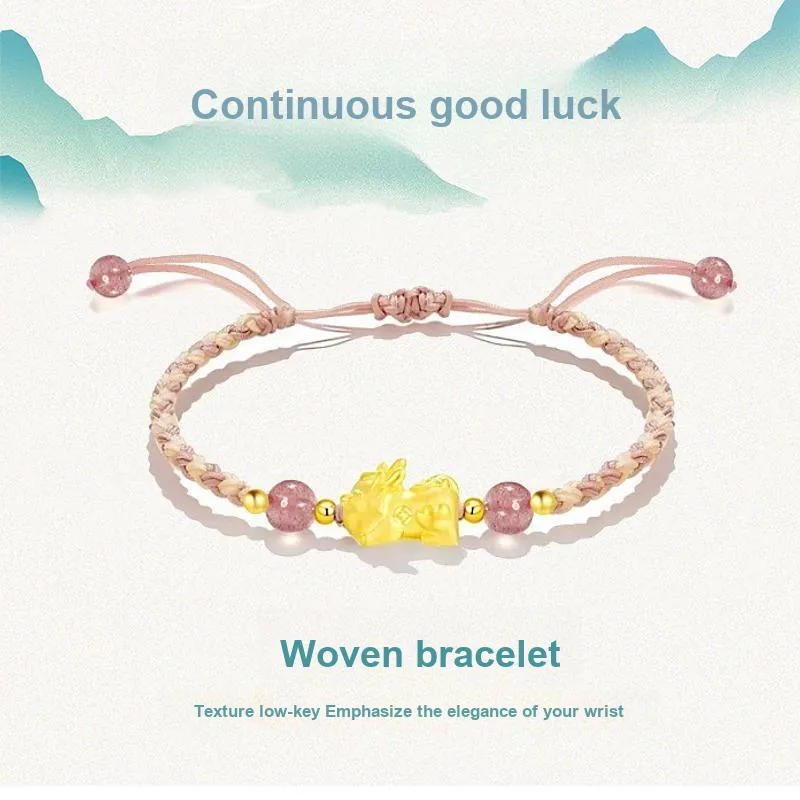 Blooming Petals Alloy Rope Bracelets Unisex-1