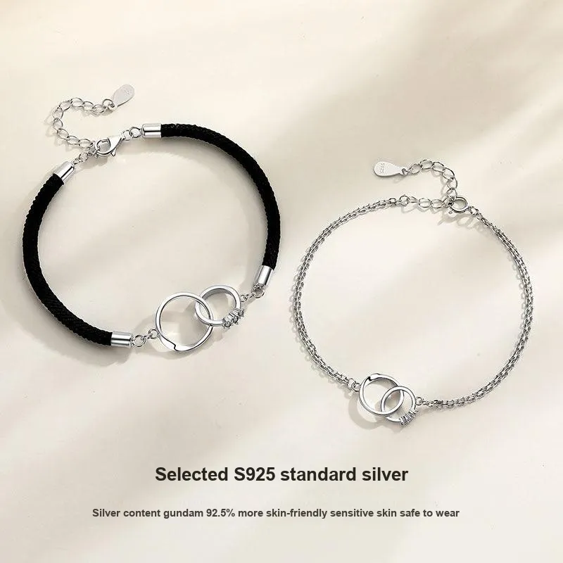 Long Fu S925 Silver Bracelets Unisex-1