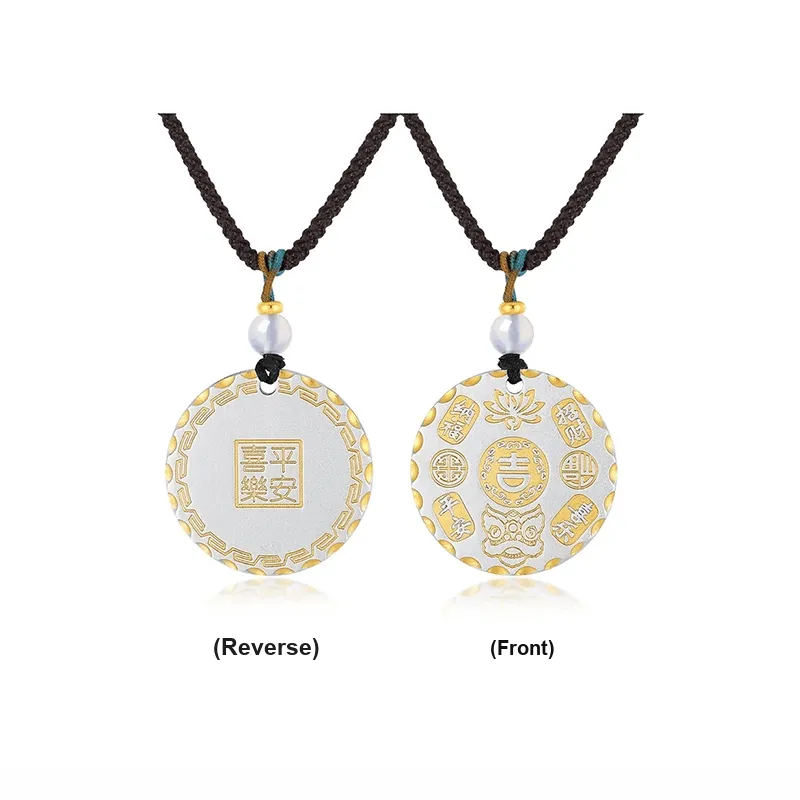 TUTAE 999 Fine Silver Necklaces Unisex Gold-2