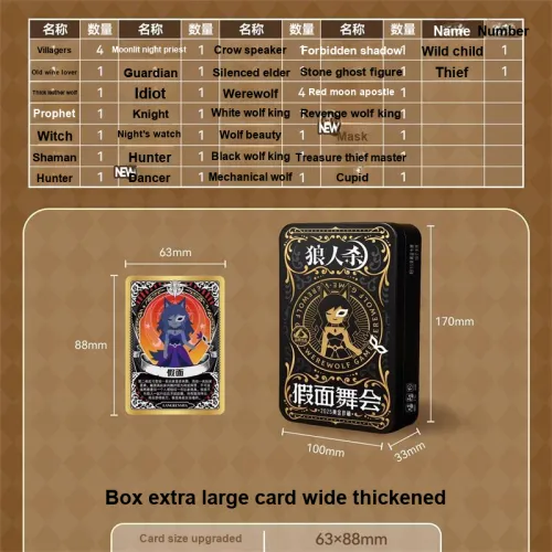 Werewolf Пластик ПВХ Бренд Маска Dance Вечеринка Мафия