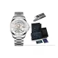 Silver Case White Dial Steel Band[Belt Clothing Sets 20mm]
