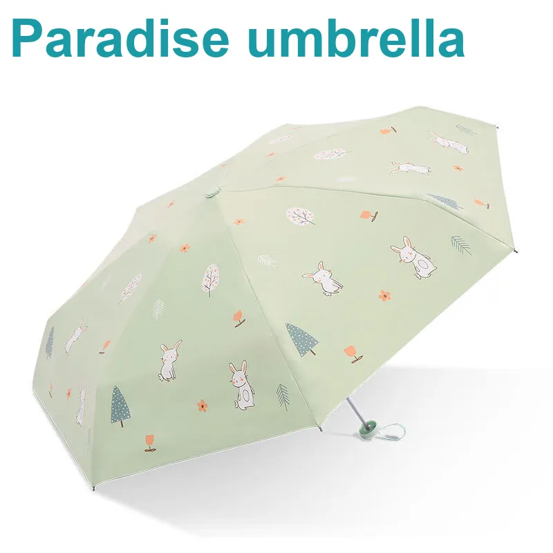 Heavenly Umbrella Ultraviolet Sun And Rain Dual Use Umbrella Vinyl Foldable Portable Sun Umbrella For Unisex-5