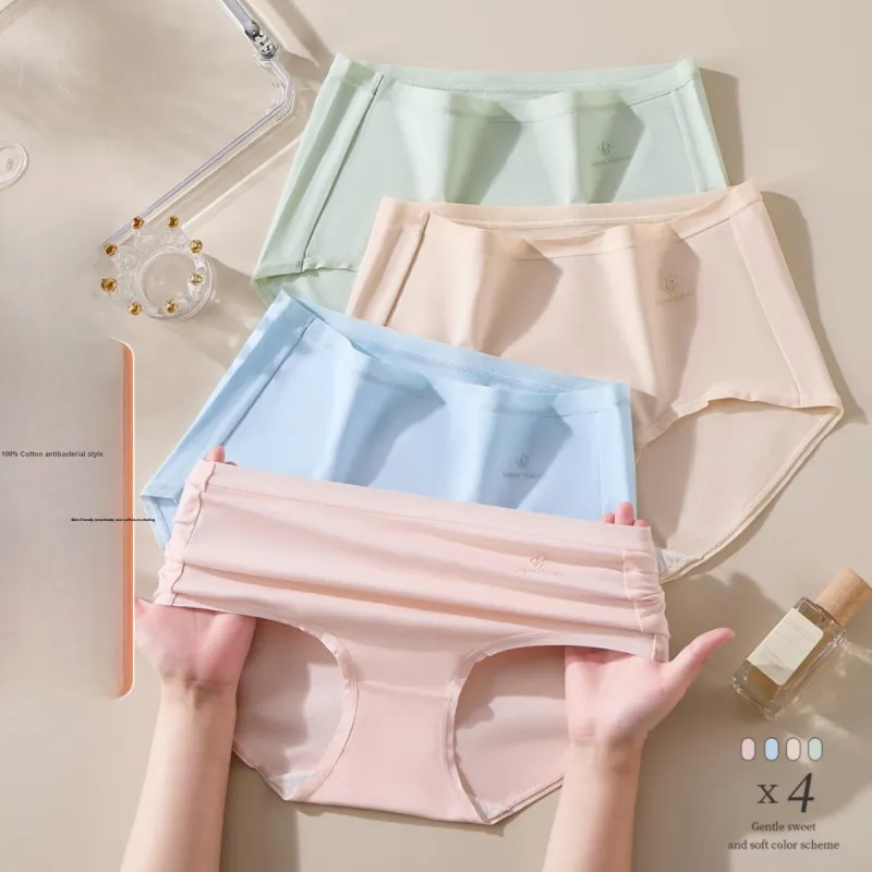 Urban Beauty Underpants Fashion Basic Solid Color Women's 4 Pack-1
