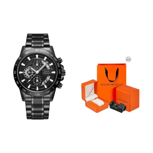Katie Ermilio Кварцевый механизм Мужские часы 45мм*45мм*12мм Черный