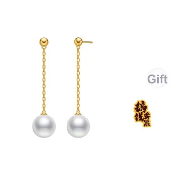 Luxury Beads Freshwater Pearl Drop Earrings Women's