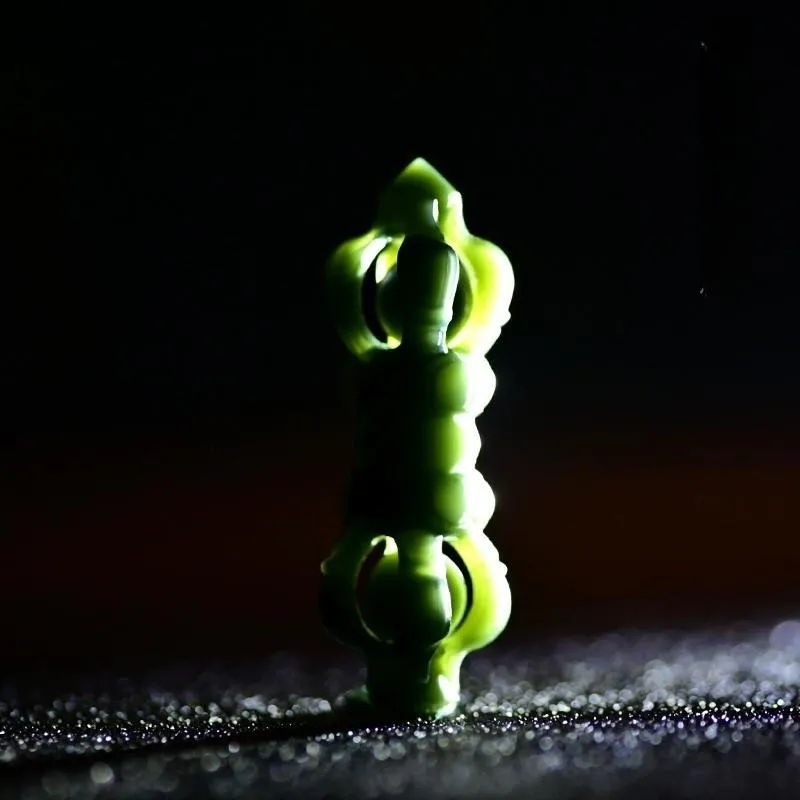 MY WORLD BEGINS AND ENDS WITH YOU Hetian Jade Pendants Green Jade Unisex-4