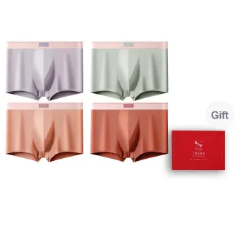 RED DRAGONFLY Cotton Panties Men's Gift Box Set Of 4