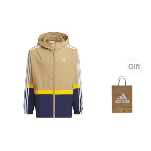 Adidas Originals Jackets Men Cardboard Yellow + Gift Bag