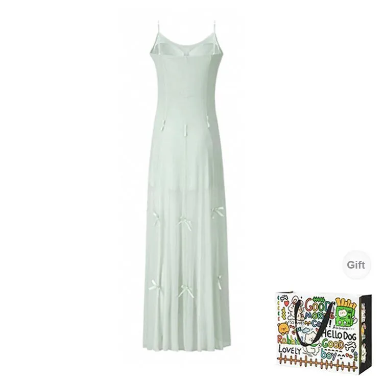 ZVJH Slip Dresses Women's Green Shopping Bag-1