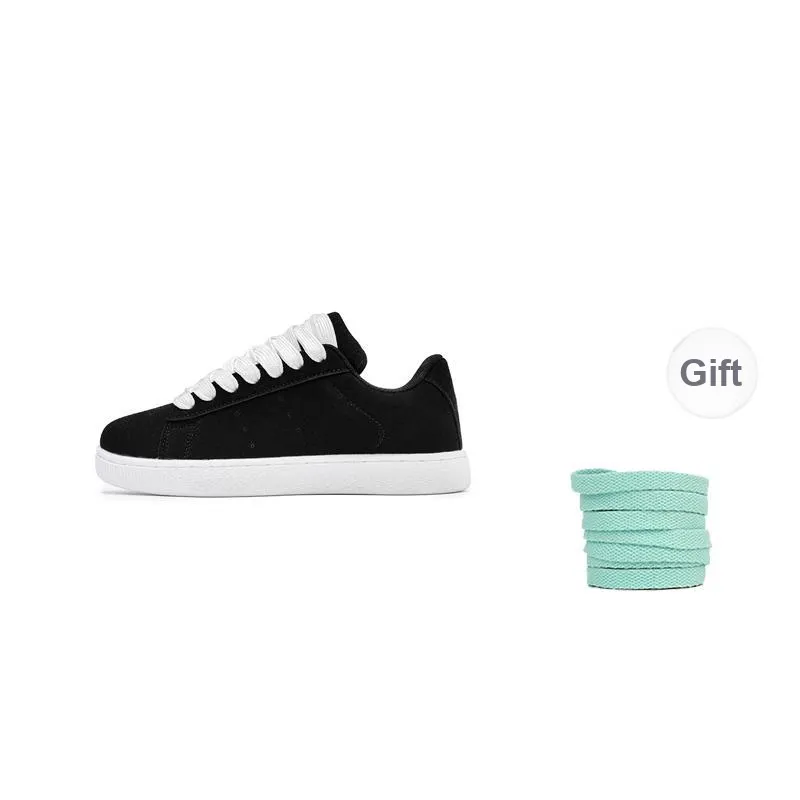 Medd Puffy Shoes Slip Resistant Height Increasing Low Top Skateboard Shoes Unisex Box-37
