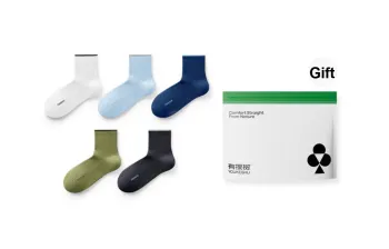 YOUKESHU Mid Calf Socks Men's Combo Set
