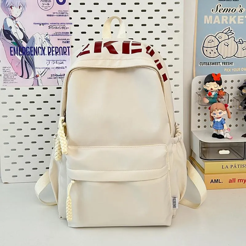 Wolfhorse Nylon Backpack Unisex Pink/Blue/White/Black/Yellow/Red-7