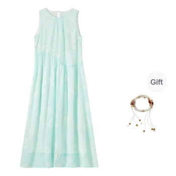SENTUBILA Sleeveless Dress Women's White Base Multicolor