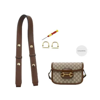 Cow Leather Bag Shoulder Strap Women's Brown