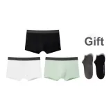 Men's Underpants 3 Pack (White, Black, and Bamboo Green)