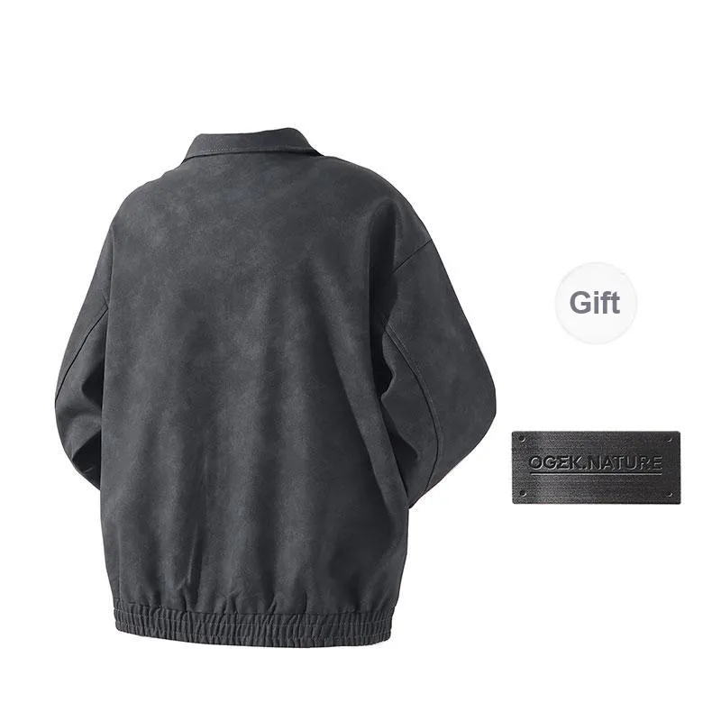 OGEK Leather Jacket Unisex Black-1