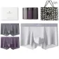 Seamless 3 Pack Box Included (Mist Gray+Smoky Gray+Dark Gray Purple) Seamless Antibacterial/Shopping Bag Included