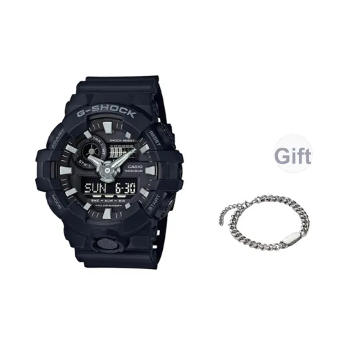 CASIO Кварцевый механизм Смольный ремешок Часы для мужчин Черный циферблат