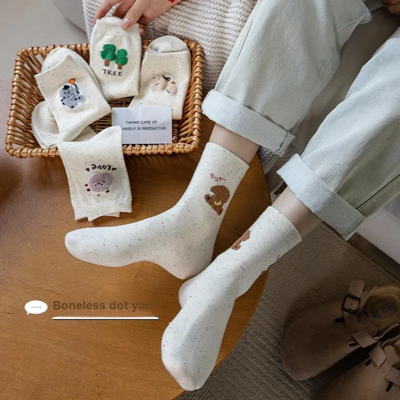 Montagut Mid-Calf Socks Women's Combo Set-7
