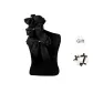 (Black+Bowknot Hair Tie) Comes with