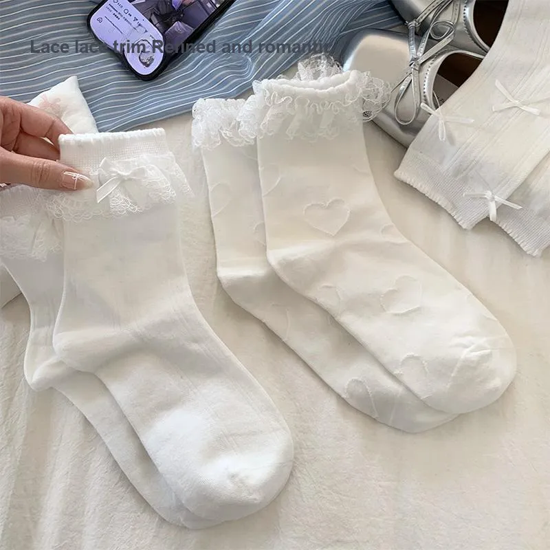 Moremoli Mid Calf Socks Women's 2 Pack Shopping Bag-2