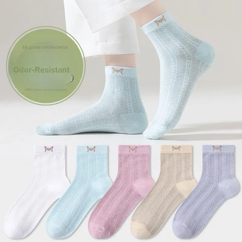 MIIOW Mid Calf Socks Women's 5 Pack-41