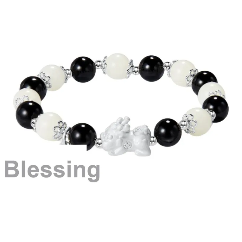 AGOVSKI Obsidian Jade Bracelets Unisex-0