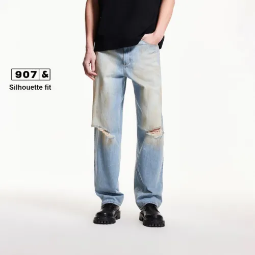 JACK&JONES E42 Средний джинсовый синий Мужские Джинсы