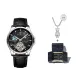 Trendy Toy Exclusive Box, Black Leather Black Dial